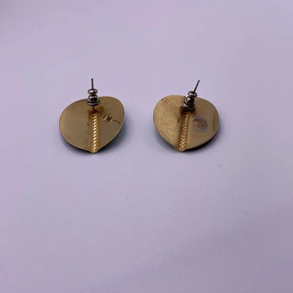 Vintage pierced earrings - Picture 2 of 2